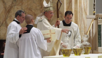 Priest, Religious Join Bishop DiMarzio at Chrism Mass