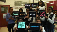 Seventh Graders Want to Skype with the Pope