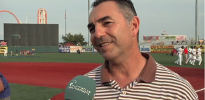 Pitcher John Franco Gives Clinic to Youth Players