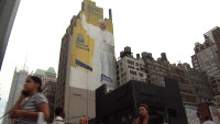 Pope Francis Towers Over Midtown