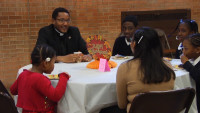 St. Francis Students Give Thanks with Pastors