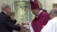 Bishop Thanks Queens Parishioners for Generous Donations