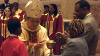 Archbishop Auza Visits Haitian Parish in Brooklyn