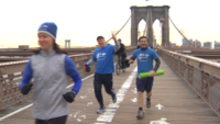 Pro-Life Runners Cross Brooklyn Bridge To Planned Parenthood