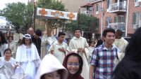 Enormous Corpus Christi Procession in Woodside