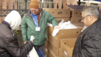 Catholic Charities Trot Out The Turkeys For Thanksgiving