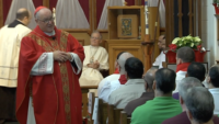 Cardinal Dolan Visits Correctional Facility For Thanksgiving Mass