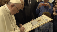 Pope Francis Visits Sick Young People On The First “Friday Of Mercy” In December