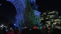 Creche and Tree Blessing In Grand Army Plaza