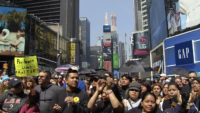 Thousands Of New Yorkers Attend Historic Rally For Life In Times Square