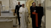 Pope Francis Visits Papal Grotto in St. Peter’s Basilica