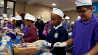 Queens Catholic Students Make Sandwiches for the Homeless