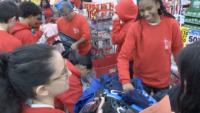 Local Volunteers Shop for the Needy in New York
