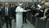 Pope Francis Offers Friendly Kiss to Excited Nun Trying to Greet Him