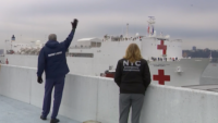 Hospital Ship Brings ‘Comfort’ to Crowded New York Hospitals During Coronavirus Crisis