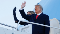 Trump Highlights Accomplishments in Final Speech Before Last Flight on Air Force One