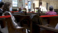 After Being Unable to Spend Last Easter in Church, Faithful Flock to St. James Cathedral Basilica