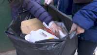 A Lesson in Service, Brooklyn Jesuit Prep Students Pick Up Trash in East Flatbush