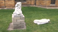 Statue at St. Adalbert’s Church Is the Latest Target of Vandalism Plaguing the Diocese of Brooklyn