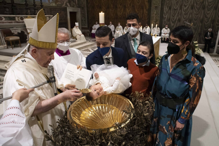Preserve Christian Identity Received at Baptism, Pope Francis says