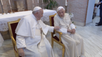 The 20 New Cardinals Greet Pope Emeritus Benedict XVI Together With Pope Francis