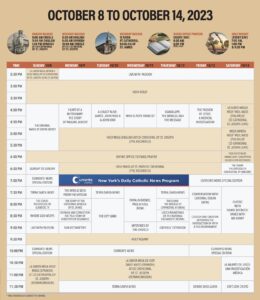 NETTV SKED OCT 8 Masses & Sked