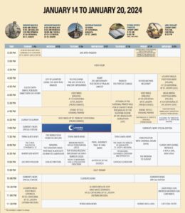 NET SKED January 14 PRINT Masses n Sked