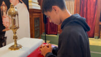Students Venerate Relics of Saint Anthony on his Feast Day