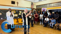 Bishop Chappetto Blesses Classroom with Blessed Carlo Acutis Relic