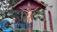 Cross Proudly on Display After Statue Vandalized Multiple Times at Holy Cross Church