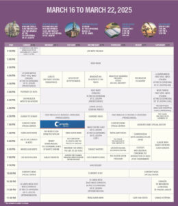 NET SKED MARCH 16 PRINT Masses n sked