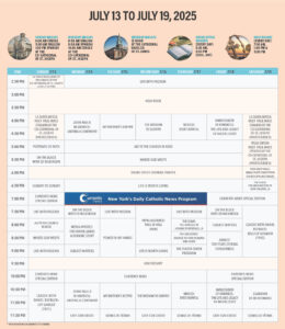 NET SKED JULY 13 PRINT Masses n Sked