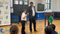 Brooklyn Catholic Academy Students Pitch Their Own Podcasts During Digital Media Lesson