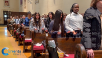 Diocese of Brooklyn Junior High Students Choose Silence at Eucharistic Rally at St. Mark Church
