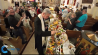 Bishop Robert Brennan Blesses Easter Baskets in Williamsburg, Brooklyn