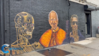 Bushwick Mural of Pope Leo and the Terminator Carries a Catholic Climate Message